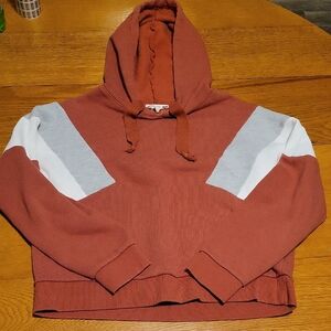 Hippie Rose Women's Rust and White Hoodie